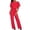 Rouge, variante sur Combinaison pour Femmes Combinaison Droite Tenue de Boîte de Nuit pour Femmes Jambe Courte Combinaison Ceinturée avec Manches