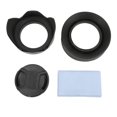 thumbnail image 2 of 4in1 Lens Hood Set with Rubber Lens Hood,  Hood Lens , and Cleaning Cloth, 2 of 8