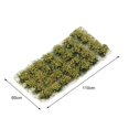 thumbnail image 4 of serony 28 Pcs Tuftes en Herbe Autocollantes Modèle de Table de Sable Jaune Foncé, 4 of 7
