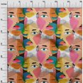 thumbnail image 3 of oneOone Polyester Spandex Light Peach Fabric Abstracts Sewing Material Print Fabric By The Yard 56 Inch Wide, 3 of 5