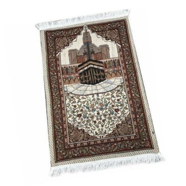 GUOOL Islamic Prayer Mat Portable Durable Ramadan Gift Soft Muslims Mat Prayer Rug for D