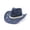 Navy, variant on Aocisk Women Men Western Cowboy Straw Sun Hat with Shapeable Wide Brim for Summer Beach Outdoor White One Size