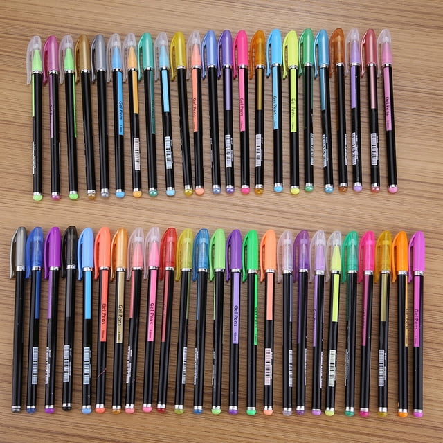Lightweight Colorful Gel Pen, 48pcs Colorful Gel Pens, Multi-Functional Kid for School Stationery