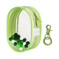 thumbnail image 3 of MERIGLARE Clear Figure Display Bag with Keychain Mini Doll Storage Bag for Mini Figure Green Round, 3 of 7