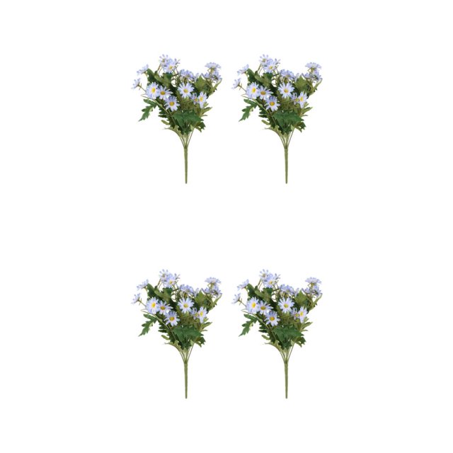 ZheElen 2pcs Artificial Silk Daisy Flowers Low Maintenance And For Home Faux Flowers blue 2Set
