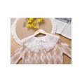 thumbnail image 5 of INSPIRE CHIC Collier Détachable Faux, Mini Cape Col Ras du Cou Faux Dickey pour Blouse Blanc-1(Lacets Blancs), 5 of 5