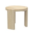 thumbnail image 4 of Alpine Furniture Sloane Table d'Appoint Ronde en Bois de 20 Po L en Bois Flotté Naturel, 4 of 9