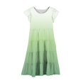 thumbnail image 4 of RXIRUCGD 2025 Vêtements d'Été pour Enfants Mode Filles Nouvelle Robe d'Été à Manches Courtes Poches à Volants Col Rond Imprimé, 4 of 4