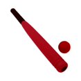 thumbnail image 2 of CUITING Ensemble de Batte de Baseball et Balles en Mousse pour Enfants - Jouet Rouge de 21,5 Pouces, 2 of 3
