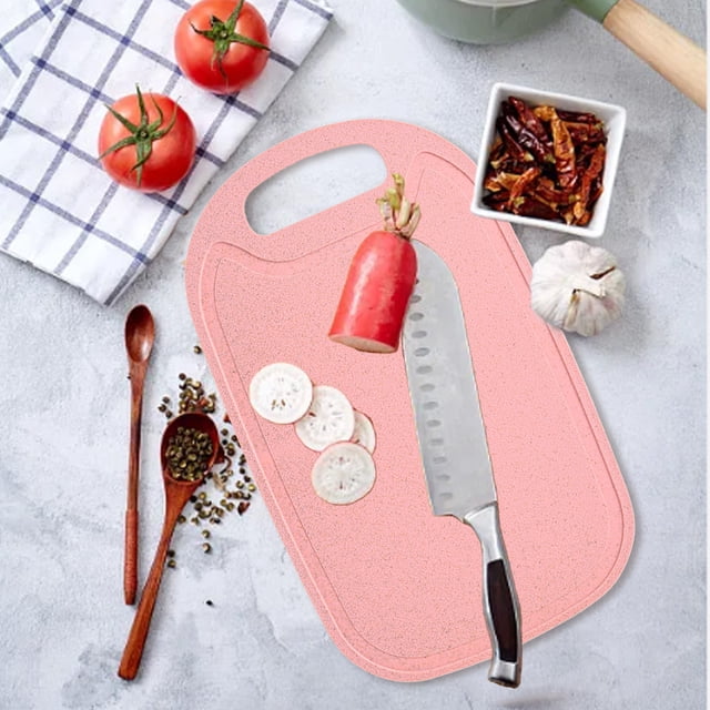 Yhmxh Kitchen Gadgets Plastic Cutting Boards For Kitchen Dishwasher Safe Double-sided Extra Large Cutting Board For Meat Easy Grip Handle Non-Slip With Grinding Area Kitchen Aid Attachments