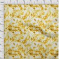 thumbnail image 3 of oneOone Cotton Silk Yellow Fabric Florals Sewing Craft Projects Fabric Prints By Yard 42 Inch Wide, 3 of 4