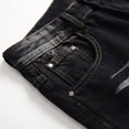 thumbnail image 4 of Birdeem Mens Denim Pants Slim Elastic Slim Button Zipper Fashion Casual Pants, 4 of 9