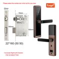 thumbnail image 2 of Serrure de Porte à Empreinte Digitale Biométrique DB20 Noire, Serrure Intelligente, Application Tuya, Déverrouillage à Distance, Serrure Sans Clé, Serrure de Porte Électronique, Plus Sécuritaire, 2 of 4