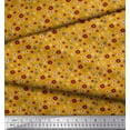 thumbnail image 2 of Soimoi Gold Moss Georgette Fabric Flower Artistic Print Fabric by the Yard 42 Inch Wide, 2 of 3