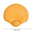 thumbnail image 3 of EGNMCR Kitchen Gadgets Shells Shape Plates Impregnable Dinner Plates Dishwasher Microwave Safe Plastic Plates Reusable Lightweight Plates For Kitchen Or Camping 7.1x7.5 Inches Dinner plate, 3 of 6