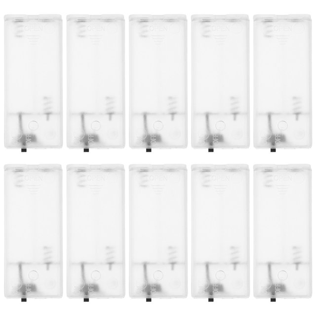 10pcs String Lights Battery Box Empty Holder Plastic Case Replacement Parts for String Lights Attachments