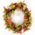 thumbnail image 3 of Northlight Berries and Pinecones Small Artificial Fall Harvest Twig Wreath - 18" - Unlit, 3 of 5