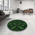 thumbnail image 4 of Ahgly Company Tapis d'Intérieur Lavables à la Machine, Carrés, Transitionnels, Verts, Tapis de Zone, 3 Pieds Carré, 4 of 7