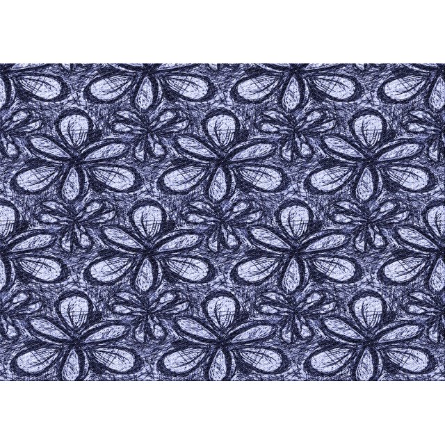 Ahgly Tapis Rectangulaire Lavable en Machine Intérieur Transitionnel Bleu Minuit, 6 Pieds x 9 Pieds