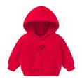 thumbnail image 1 of 2025 Chandails à Capuche Décontractés à Manches Longues pour Bébé Fille et Garçon de 3 à 8 Ans Rouge, 1 of 1