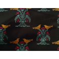 thumbnail image 4 of oneOone Organic Cotton Voile Fabric Bird & Tree Block Printed Craft Fabric BTY 42 Inch Wide, 4 of 4