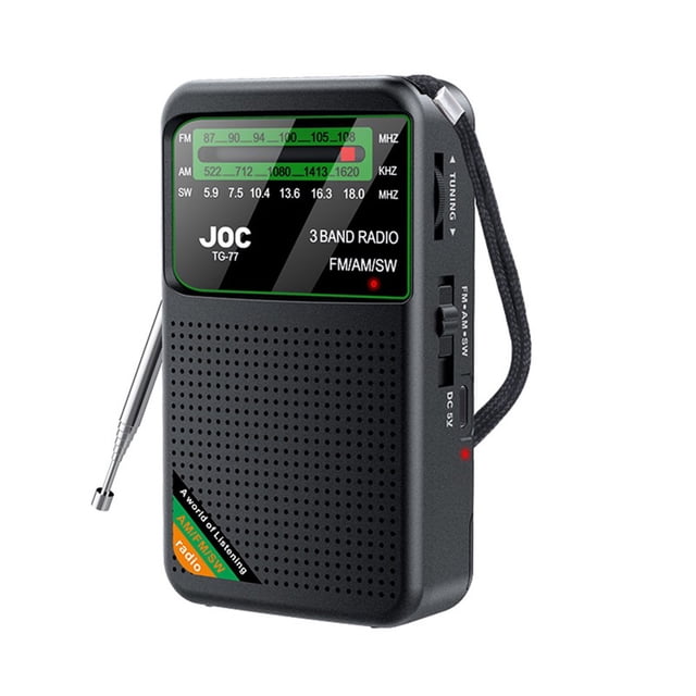 EIGTHTAIL Portable AM FM Shortwave Radio Battery Operated Small Great Reception Radio with Good sound Earphone Jack for Gift Elder Home Child