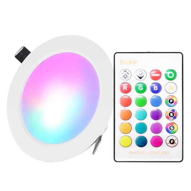Amdohai Plafonnier Encastré à DEL 5 W avec Télécommande IR 16