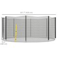 thumbnail image 3 of Soozier Filet de Remplacement pour Trampoline 14 Pieds avec Entrée à Glissière, 3 of 10