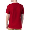 thumbnail image 4 of Hanes T-Shirts à Col Ras du Cou ComfortSoft pour Hommes, Lot de 4, L, Rouge Foncé, 4 of 4