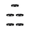 thumbnail image 2 of Maytalsory Comfortable Wear Cat Collar In Multiple Sizes With Stylish PU PU Cat Collar Dogs Collars black 2.0*40cm 5Set, 2 of 6