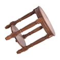 thumbnail image 2 of Langgg Round Rustic Planter Stools Pedestal Riser Wooden Plant Stand Holder For Garden Small Statue Etc. Light Brown 25x20cm, 2 of 6