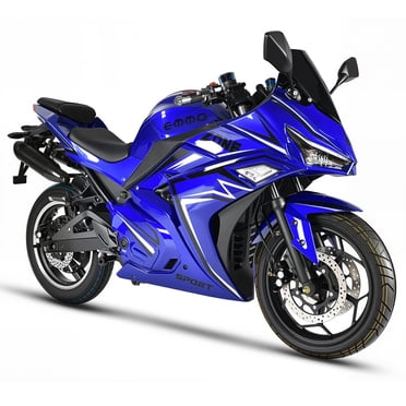 EMMO Zone II MAX 84V Electric Bike – Motorcycle Style Ebike – 60Ah Lithium Battery – 140km Range – Blue