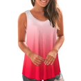 thumbnail image 2 of Yuyuzo Débardeurs pour Femmes Été Sans Manches T-Shirt Décontracté Col Rond Chic Color Block Blouse Fluide de Plage, 2 of 6