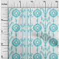 thumbnail image 1 of oneOone Georgette Viscose Fabric Paisley|Stripe & Circle Ikat Printed Fabric 1 Yard 42 Inch Wide, 1 of 4