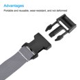 thumbnail image 3 of Unique Bargains 2.5m Suitcase Belts with Quick Release Buckle Luggage Straps, Gray, 3 of 5