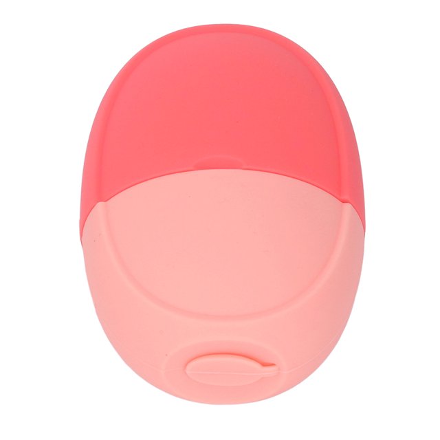 Visage, Silicone 2 Pièces Rouleau de Glaçon de Conception Utilisation Répétée Facile de Préhension pour la Maison Rose, Vert, Jaune Pâle