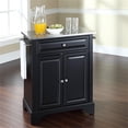thumbnail image 2 of Bowery Hill Stainless Steel Top Kitchen Island in Black, 2 of 6