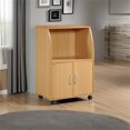 thumbnail image 2 of Pemberley Row Wood Beech Kitchen Cart Rectangular Wheels 33" H x 22" W x 15" D Unassembled, 2 of 9