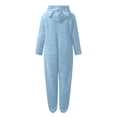 thumbnail image 5 of LSLJS Combinaison Pyjama à Capuche à Manches Longues pour Femmes, Décontractée, Chaude pour l'Hiver, Tenue de Nuit, 5 of 5