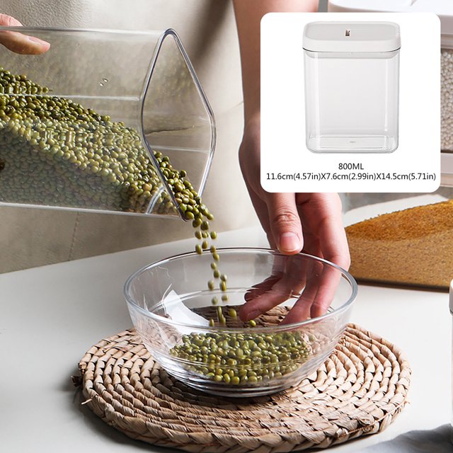 Oleegame 1PC Produce Storage Kitchen Storage Box Sealed Food Preservation Plastic Preservation Container Storage Tank Grains Sealed Can