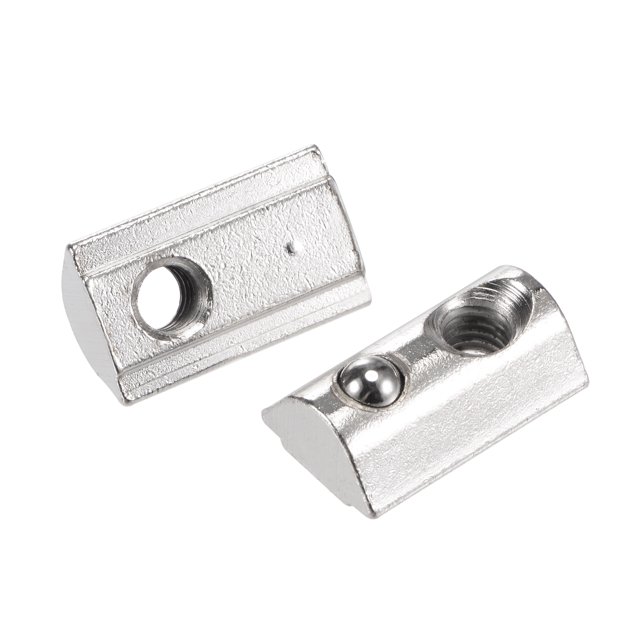 Unique Bargains Rouleau M6 en T-nut à Ressort avec Boule pour Rail Série 4040 avec Fente de 8mm Lot de 30