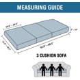 thumbnail image 3 of Super Stretch Stylish Cushions Covers/Furniture Cover Spandex Jacquard Small Checked Pattern Super Soft Slipcover Washable Individual, 3 of 7
