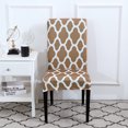 thumbnail image 2 of RisingPro Spandex Stretch Wedding Banquet Chair Cover Morocco Party Decor Dining Room Seat Cover, 2 of 7
