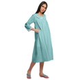 thumbnail image 3 of Moomaya Chemise de Nuit d'Allaitement en Coton Imprimée pour Femmes, 3 of 6