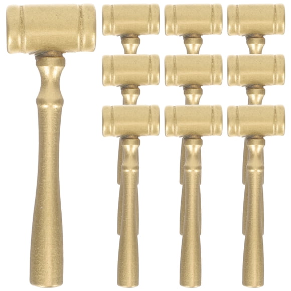 10Pcs Mini Wooden Hammer Toy Kids Mallet Toy Multi-functional Crab Lobster Mallet Pounding Toy