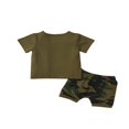 thumbnail image 2 of T-Shirt à Capuche Camouflage Bébé Été Short Élastique, 2 of 6