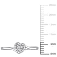 thumbnail image 5 of Miabella Diamond Accent Sterling Silver Heart Bypass Promise Ring, 5 of 5