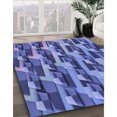 thumbnail image 3 of Ahgly Company Tapis d'Intérieur Lavables en Machine, Rectangle de Transition Bleu Ciel, 3' x 5', 3 of 7