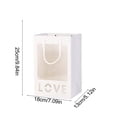 thumbnail image 3 of Paper G Ift Bag, Day Gift for Girlfriend Flower Tote Bag Transparent Window Opening Gift Bag, 3 of 6