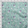 thumbnail image 4 of oneOone Rayon Light Mint Green Fabric Rooster Cock Craft Projects Decor Fabric Printed By The Yard 56 Inch Wide, 4 of 4